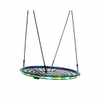 Sūpynės gandrų lizdai, 100 cm, mėlyna sp./juoda sp./žalia sp.