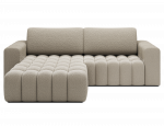 Kampinė sofa - lova Bonett, smėlio sp., kairinė, 175 x 250 cm x 92 cm