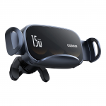 Automobilinis telefono laikiklis Baseus LightChaser, 139 mm x 74 mm, 0.384 kg, 4 - 6.7 ", juoda sp., 5 - 15 W