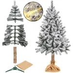Dirbtinė Kalėdų eglutė apsnigta Springos Snow CT0137, 160 cm, su stovu