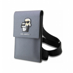 Telefono krep&scaron;elis Karl Lagerfeld Karl & Choupette KLWBSAKCPMG, pilka sp.