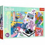 Dėlionė Trefl Lilo and Stitch 16473, 28 cm x 19 cm, 100 vnt., įvairių spalvų