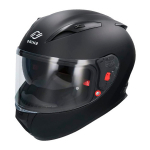 Motociklininko &scaron;almas Shiro SH-605, XL (61-62 cm), juoda sp.