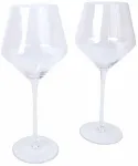 Vyno taurių komplektas Home4you Crystal Burgundy, kri&scaron;tolas, 0.7 l, 2 vnt.