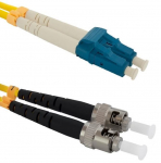 Laidas Qoltec LC-ST Optic Patch LC/UPC, ST/UPC, 2 m, geltona sp.