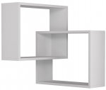 Sieninė lentyna Kalune Design Ring 776HMS1718, balta sp., 68 cm x 60 cm x 68 cm