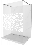 Du&scaron;o sienelė Mexen Kioto Walk-in, 100 cm x 200 cm, brushed gun gray sp./grūdintas