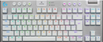 Belaidė žaidimų klaviatūra Logitech G915 X Lightspeed TKL 920-012737 GL Tactile, Anglų (US), balta sp./sidabro sp.