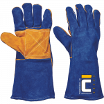 Darbo pir&scaron;tinės suvirintojų Cerva Pugnax Blue, suaugusiems, mėlyna/geltona, 10