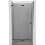 Du&scaron;o durys Mexen Lunar-F Left, 90 cm x 200 cm, rausvojo aukso sp./grūdintas
