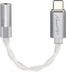 Adapteris Moondrop ECHO-A 32Bit/384kHz Portable DAC/AMP with MIC, 3.5 mm Audio/USB Type-C, sidabro sp.