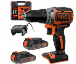 Akumuliatorinis suktuvas-gręžtuvas Black & Decker BL186K1B2-QW, 18 V