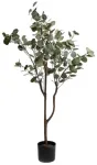 Dirbtinis augalas vazone, eukaliptas Homla Basic Viridis, žalia sp., 130 cm x 15 cm