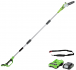 Akumuliatorinė auk&scaron;tapjovė Greenworks G24PS20K2, 20 cm