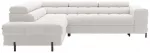 Kampinė sofa - lova Ferucce, balta sp., kairinė, 200 x 276 cm x 93 cm