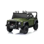 Vaiki&scaron;kas elektromobilis Hatis Land Rover Defender 110 SVX, žalia sp.