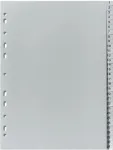 Skirtukas Herlitz, A4, 31 vnt. Pilka sp.