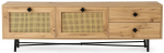 TV staliukas Kalune Design Hapsiyas, ąžuolo sp., 180 cm x 40 cm x 60 cm
