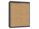Spinta IGA 160, antracito sp./ąžuolo sp., 160 cm x 61 cm x 200 cm