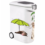 Dėžė gyvūnų ėdalui laikyti Curver Pets Collection/Dogs, 23 l, 49.3 cm x 27.8 cm x 60.5 cm, balta sp.