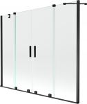 Vonios sienelė Mexen Velar Duo II, 180 cm x 150 cm, juoda sp./grūdintas