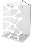 Du&scaron;o sienelė Mexen Kioto Walk-in, 110 cm x 200 cm, brushed gun gray sp./grūdintas