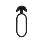 Augalų tvirtinimo žiedai Bradas Anchor Rubber Tie Epdm, 8 cm x 0.4 cm, 8 cm, guma, juoda, 50 vnt.