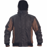 Darbinė striukė vyrams Cerva Dayboro, tamsiai ruda sp., L dydis