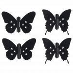 Lankstas durims Butterfly, 10.5 cm, 0.6 cm, juoda sp., 2 vnt.