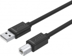 Laidas Unitek USB 2.0 A To USB B USB 2.0 A male, USB B male, 5 m, juoda sp.