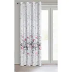 Naktinė užuolaida Lea D91, rožinė sp./sidabro sp., 140 cm x 250 cm