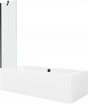 Vonia su sienele, įmontuojama Mexen Cube, 180 cm x 80 cm x 39 cm, stačiakampis, balta