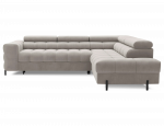 Kampinė sofa - lova Ferucce, rusva sp., de&scaron;ininė, 200 x 276 cm x 93 cm