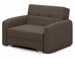 Sofa-lova Laine 1, tamsiai ruda sp., 109 x 102 cm x 84 cm