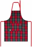 Prijuostė, kalėdinė Homla Tartan 160058, 80 cm x 60 cm, raudona sp./žalia sp.