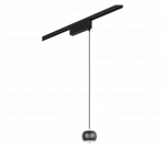 &Scaron;viestuvas bėginei sistemai Trio Duoline, LED, 1 x 7 W, balta sp./juoda sp.