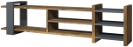 TV staliukas Kalune Design Zeyna, antracito sp./rie&scaron;uto sp., 156 cm x 29.6 cm x 40 cm