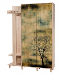 Prie&scaron;kambario spinta Kalune Design Garmanto 135-729, ąžuolo sp., 36 cm x 135 cm x 194 cm