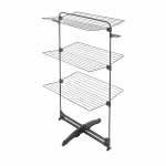 3-jų pakopų vertikali drabužių džiovykla Metaltex Storm Onyx, 64 cm