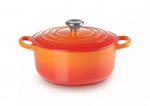 Ketaus puodas Le Creuset Signature, 22 cm, 3.3 l, oranžinė sp.
