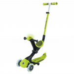 Vaiki&scaron;kas paspirtukas Globber Go Up Deluxe Flash Lights, žaliosios citrinos sp.