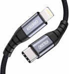 Kabelis Choetech USB-C to Lightning IP0039 USB Type-C, Lightning, 1.2 m, juoda sp.