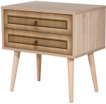 Naktinis staliukas Kalune Design Two 420, &scaron;viesiai ruda sp., 61 cm x 60 cm x 40 cm