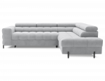 Kampinė sofa - lova Ferucce, pilka sp., de&scaron;ininė, 200 x 276 cm x 93 cm