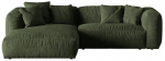 Modulinė sofa Micadoni Martina, žalia sp., kairinė, 283 x 176 cm x 75 cm