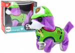 Žaislinis gyvūnas &scaron;uo Lean Toys Cute Little Pet, 16 cm, žalia/violetinė