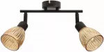 &Scaron;viestuvas lubų Candellux Lighting Amcos 92-39187, E14, 2 x 40 W, gintaro sp. / juoda sp.