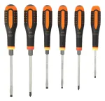 Atsuktuvų rinkinys Bahco Ergo Screwdriver Set BE-9881TB, izoliuotas, 12.5 cm, 6 vnt.