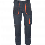 Darbo kelnės vyrams Cerva Emerton Stretch, oranžinė sp./pilka sp., 48 dydis