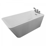 Vonia, laisvai pastatoma AMO-1015D-CH, 170 cm x 75 cm x 58 cm, stačiakampis, balta sp.